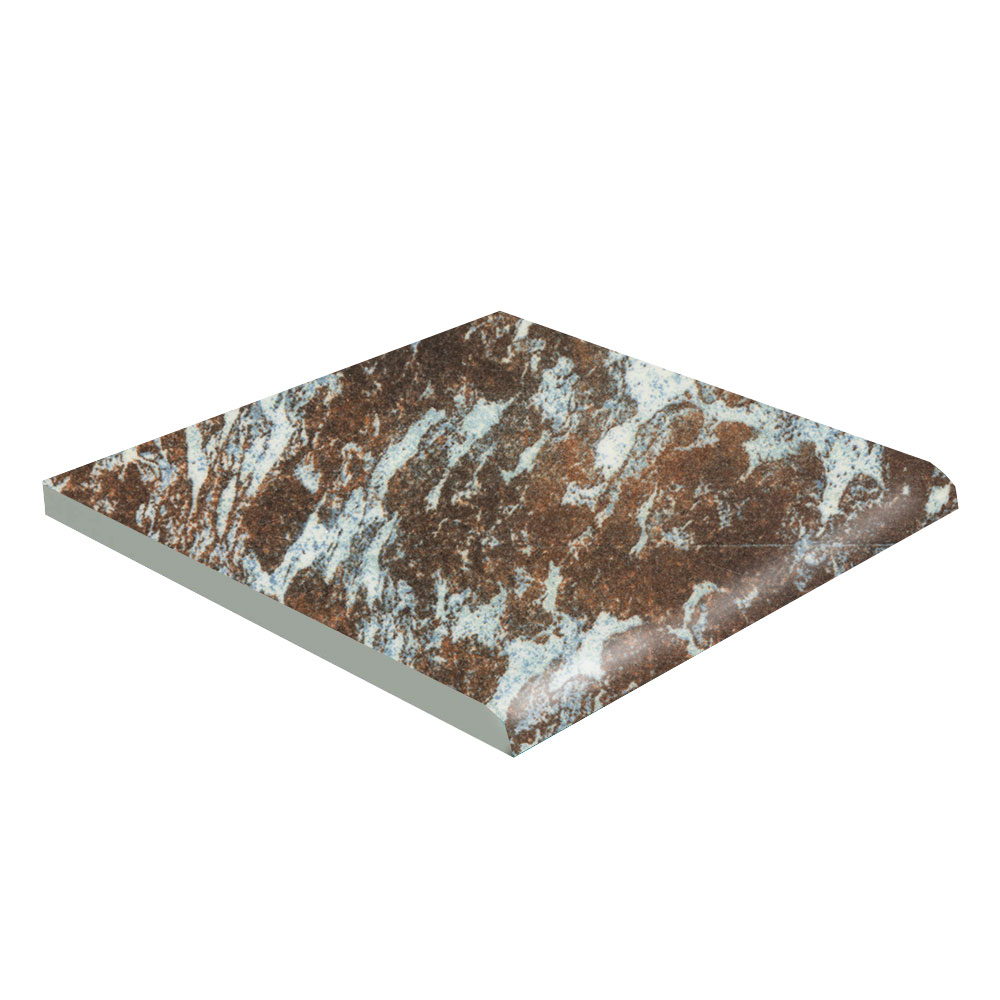 Bullnose Gulvflis Ocean Brun Matt 15x15 cm